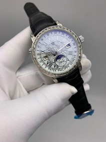 Patek Philippe Geneve Engraved White Dial