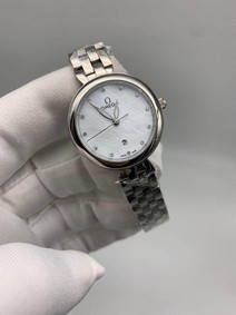 Omega Diamond White Dial For Her
