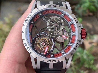 Roger Dubuis G041C - Excalibur Spider Skele Flying Tourb TI/RU Red BBR