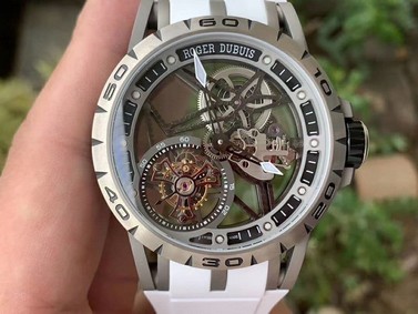 Roger Dubuis G041C - Excalibur Spider Skele Flying Tourb TI/RU White BBR