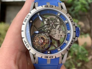 Roger Dubuis G041C - Excalibur Spider Skele Flying Tourb TI/RU Blue BBR