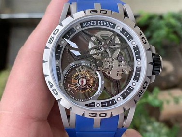 Roger Dubuis G041C - Excalibur Spider Skele Flying Tourb TI/RU Blue BBR