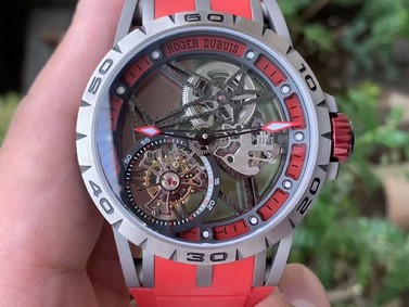 Roger Dubuis G041C - Excalibur Spider Skele Flying Tourb TI/RU Red BBR