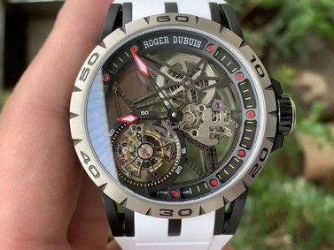 Roger Dubuis G041C - Excalibur Spider Skele Flying Tourb TI/RU White BBR