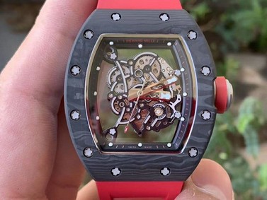 RM055 NTPT KVF Best Edition Skeleton Dial Gold on White Rubber Strap MIYOTA8215 V3