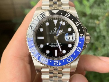 GMT Master II 126710 BLNR Batman 904L SS Noob 1:1 Best Edition on Bracelet A3285 (Correct Hand Stack)
