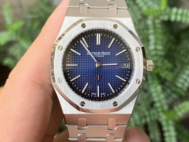 AP0634B - Royal Oak Jumbo 15202IP SS/SS Smoked Blue KZF A2121