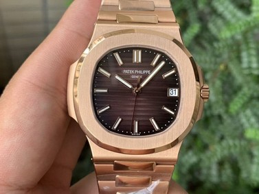 Nautilus 5711/1R PPF 1:1 Best Edition Brown Textured Dial on RG Bracelet 324CS