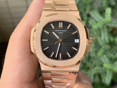 Nautilus 5711/1R PPF 1:1 Best Edition Grey Textured Dial on RG Bracelet 324CS