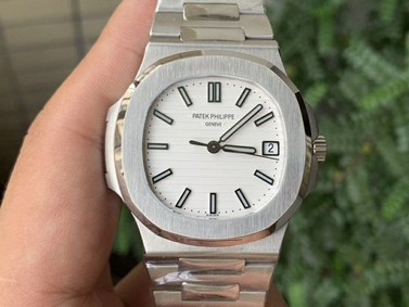 Nautilus 5711/1A PPF 1:1 Best Edition White Textured Dial on SS Bracelet 324CS V4