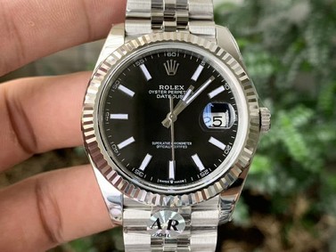 New DateJust 41 126334 ARF V3 1:1 Best Edition 904L Steel Black Dial on Jubilee Bracelet A2824