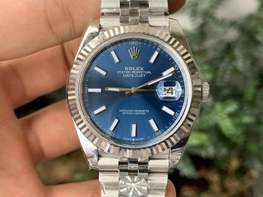 New DateJust 41 126334 ARF V3 1:1 Best Edition 904L Steel Blue Dial on Jubilee Bracelet A2824