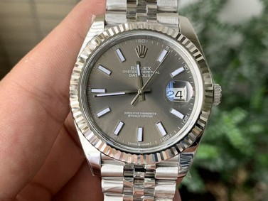 New DateJust 41 126334 ARF V3 1:1 Best Edition 904L Steel Gray Dial on Jubilee Bracelet A2824