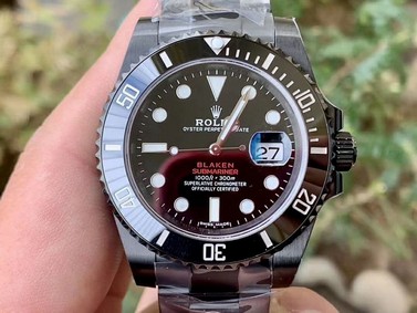 ROLSUB0321 - Blaken Submariner Date Black PVD/SS V6F A2824