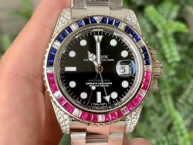 GMT-Master II 116710 Pepsi Diamonds 904L Steel GMF 1:1 Best Edition SA3186 CHS