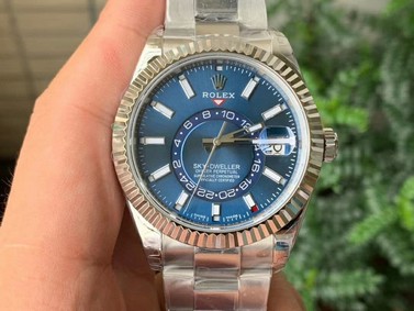 Sky-Dweller 326934 SS Noob 1:1 Best Edition Blue Dial on SS Bracelet A23J