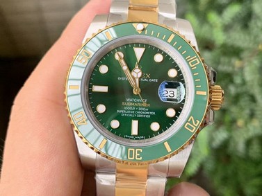 Submariner 116613 LV VRF Best Edition YG Wrapped Bezel Green Dial on SS/YG Bracelet A2836 MAX Version