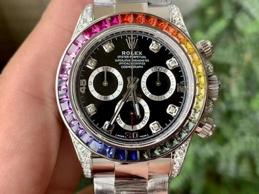 Rolex Daytona 116599 RBOW SS Rainbow Crystal BLF Best Edition