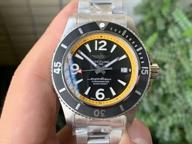 BSW0414D - Superocean 44mm SS/SS Yellow TF Swiss 2824