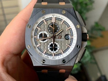 Royal Oak Offshore 44mm Black Ceramic Germany Edition JF 1:1 Best Edition on Rubber Strap A3126 V2