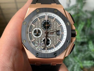 Royal Oak Offshore 44mm RG Germany Edition JF 1:1 Best Edition on Rubber Strap A3126 V2