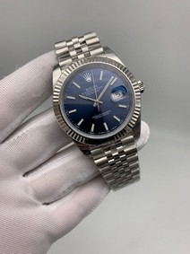Roler Data Blue Dial on Solid Steel Strap