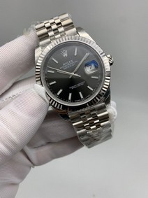 Rolers Data Grey Dial Solid Steel Juble Straps