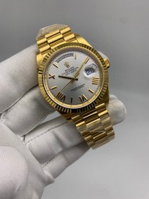 Roler Date White Dial Gold Solid Steel