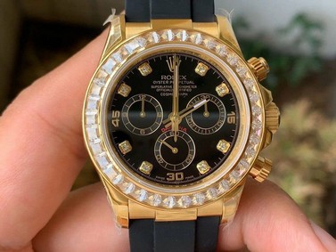 ROLDYT0278 - Daytona 116588 YG/RU Black/Diams OMF Swiss 7750