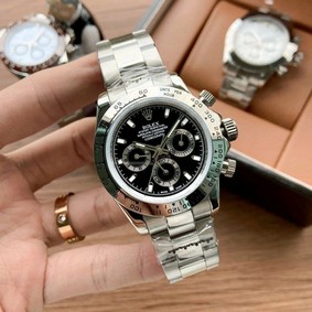 Rolex Daytona Black Dial on SS bracelet