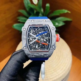 RM 67-02 High Jump Skeleton Dial on Blue Nylon Strap 6T51