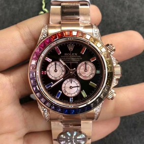 Rolex Daytona 116595 RBOW RG/RG Black BLF