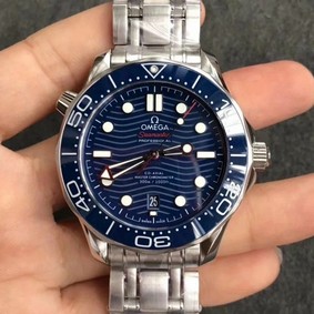 Seamaster Diver 300M SS/YS VSF 1:1 Best Edition YS Bezel Blue Dial on SS/YS Bracelet A8800