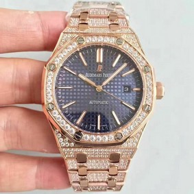 Royal Oak 41mm 15400OR 2019 RG/RG Diam Blue Dial TZF MY9015