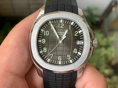 Aquanaut 5167A Singapore Edition SS ZF 1:1 Best Edition Black Second Hand on Black Rubber Strap 324CS