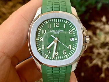 Aquanaut 5167A Singapore Edition SS ZF 1:1 Best Edition Green Second Hand on Green Rubber Strap 324CS (Copy)