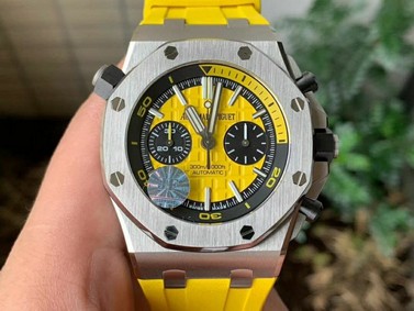 AP0331 - Royal Oak Offshore Diver Chrono SS/RU Yellow JF A3126