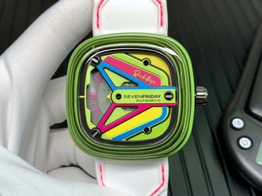 SevenFriday M3/05 Rocketbyz SVF 1:1 Best Edition on White Rubber Strap Miyota 8215
