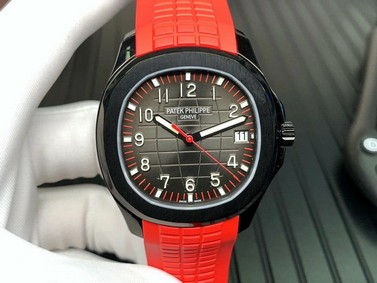 Aquanaut Black Venom DLC ZF 1:1 Best Edition Black Dial on Red Rubber Strap 324CS