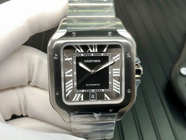 Santos de Cartier 40mm SS/PVD GF 1:1 Best Edition White Dial on YG SmartLinks Bracelet MIYOTA 9015 V2