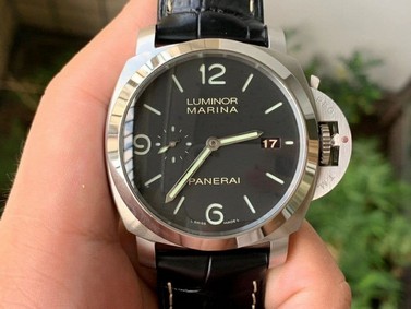 PAM312 R VSF 1:1 Best Edition on Black Leather Strap P.9000 Super Clone V2