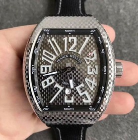 Franck Muller Vanguard PXL SS/NY Silver White/Num Swiss 2824