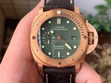 PAM382 N Bronzo VSF 1:1 Best Edition on Brown Distressed Calfskin Strap P.9000 Super Clone V2