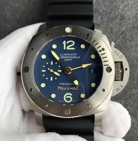 PAM719 S Titanium "Pole2Pole " VSF 1:1 Best Edition on Black Rubber Strap P.9001 Super Clone