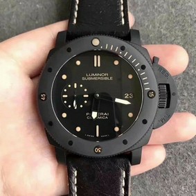 PAM968 VSF 1:1 Best Edition Black Ceramic Bezel and Dial on Black Calfskin Strap P.9010 Clone