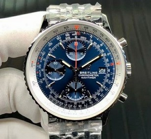 Breitling Navitimer Chronograph 41 SS/SS Blue KOR 7750