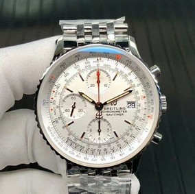 Navitimer Chronograph 1 SS 41mm TF 1:1 Best Edition White Dial on SS Bracelet 7750