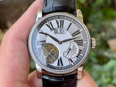 Roger Dubuis Hommage Flying Tourb RDDBHO0568 SS/LE Wht/Wht A Tour