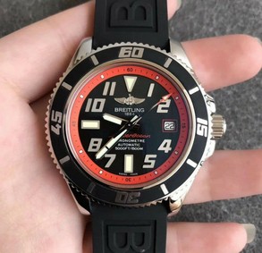 Breitling SuperOcean II 42mm SS/RU Blk/Red ZF Swiss 2836