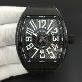 FM Vanguard PXL PVD/NY Black/Num Swiss 2824